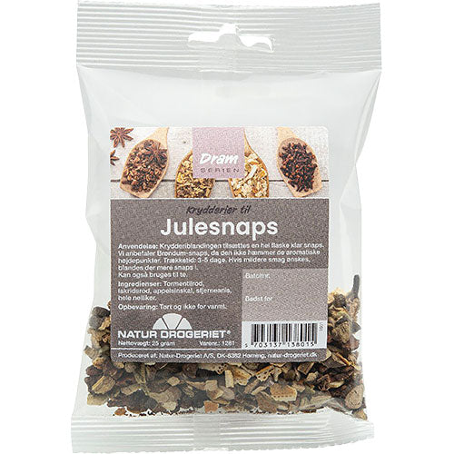 Krydderier til julesnaps fra Natur-Drogeriet