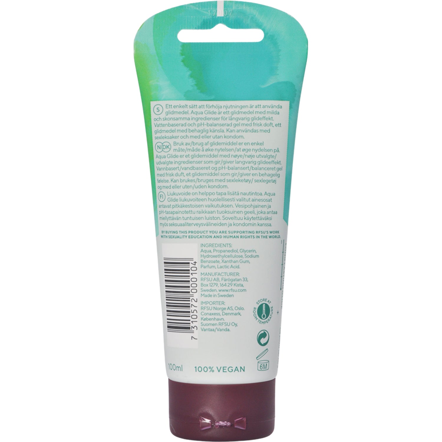 Vannbasert Glidemiddel fra RFSU