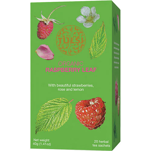 Tulsi Raspberry Leaf Te Ø | 20 br fra Tulsi