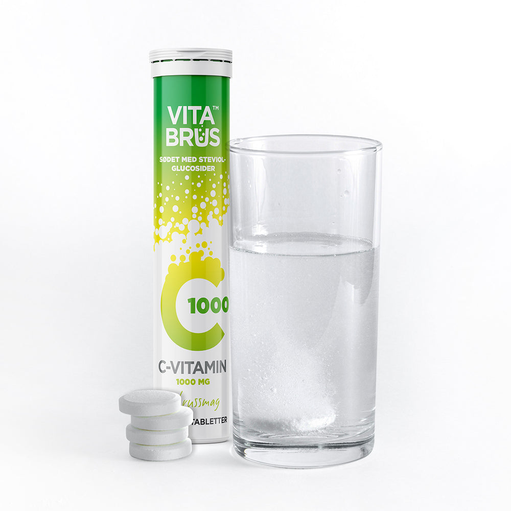 C-Vitamin brusetabletter - Sitrussmak fra fra VitaBrus