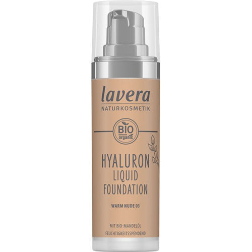 lavera Foundation Warm Nude 03 Hyaluron Liquid | 30 ml fra lavera