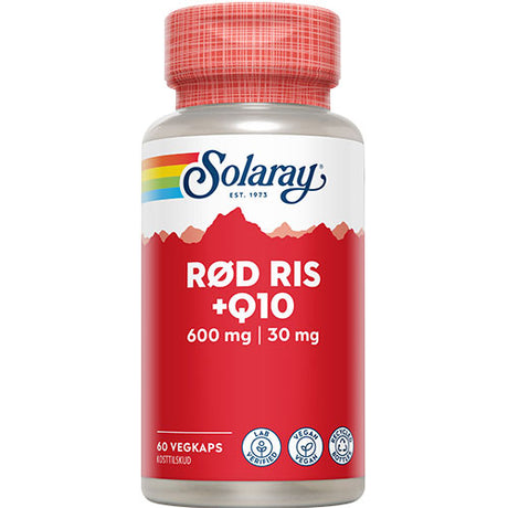 Rød Ris + Q10 fra Solaray