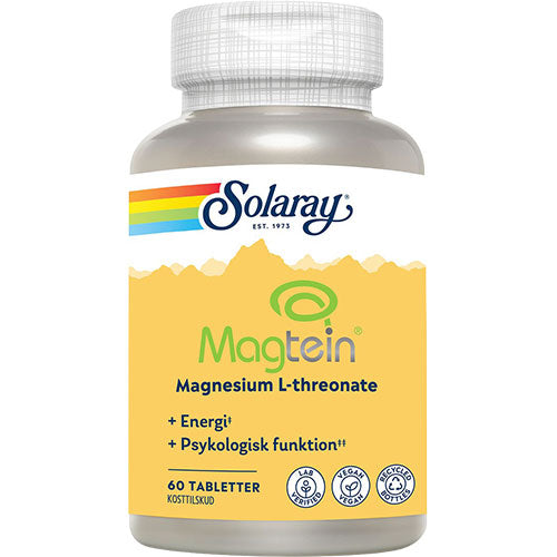 Solaray Magtein Magnesium L-threonate | 60 Tabl. fra Solaray
