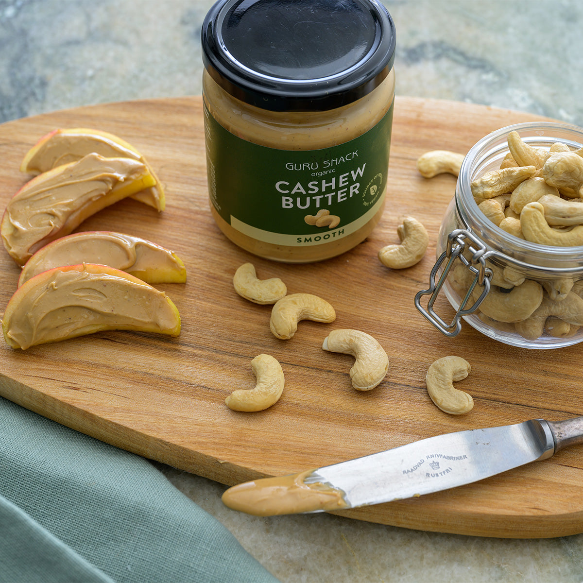 Cashewnøttsmør Smooth Øko fra Guru Snack