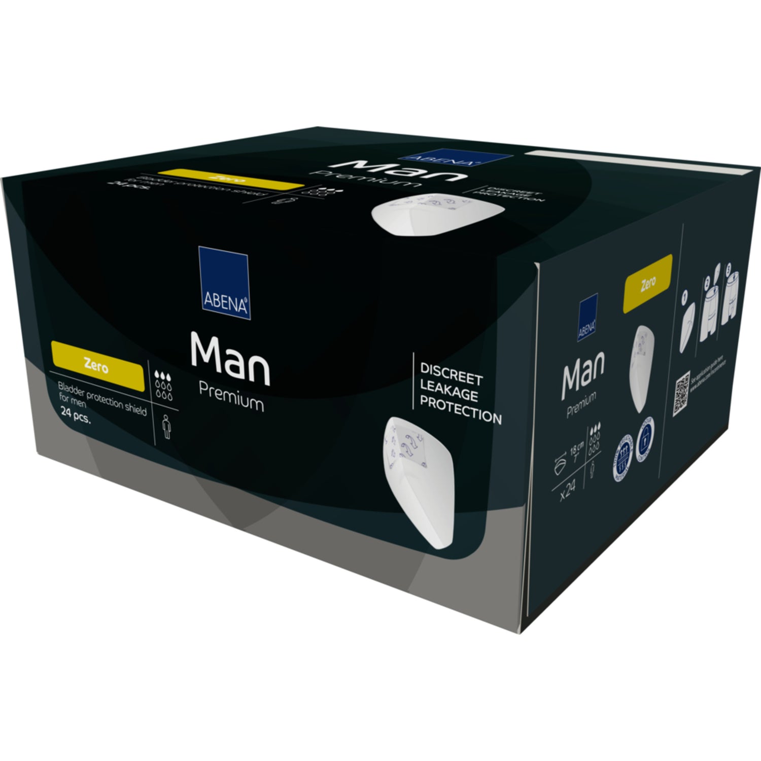 Man Zero Inkontinensbeskyttelse for menn fra Abena
