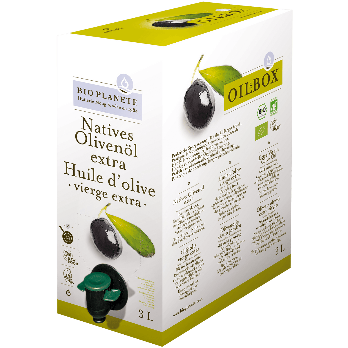 BioPlanète Olivenolje Økologisk | 3 liter fra BioPlanète