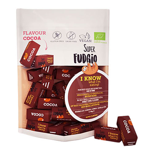 Super Fudgio Karameller Med Kakao Økologisk | 150 gr fra Super Fudgio