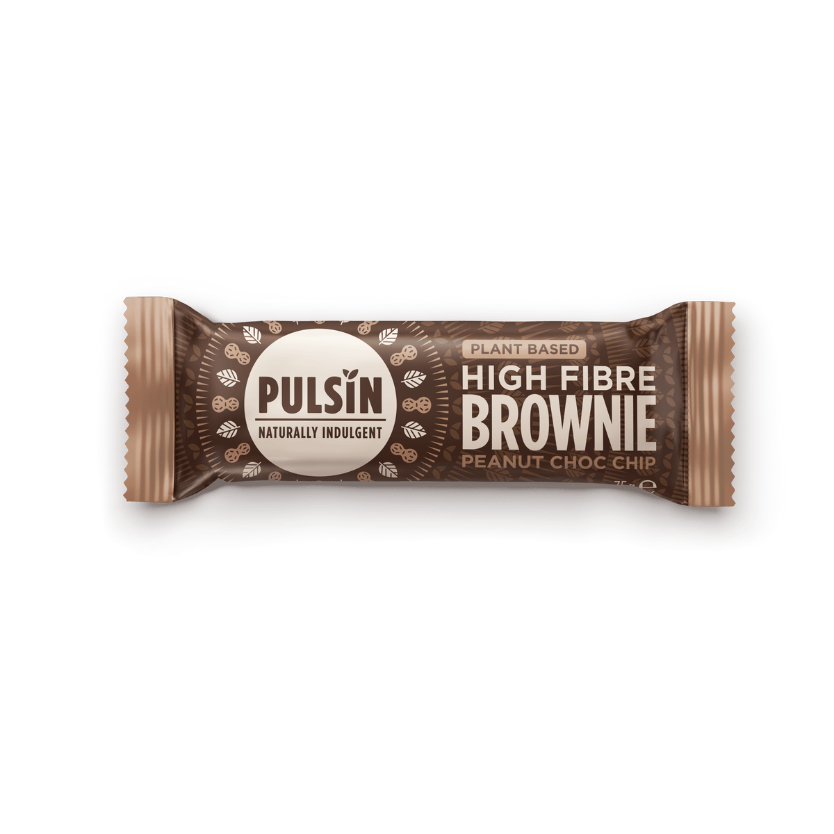Pulsin Brownie Bar Glutenfri Økologisk | Peanut Choc Chip