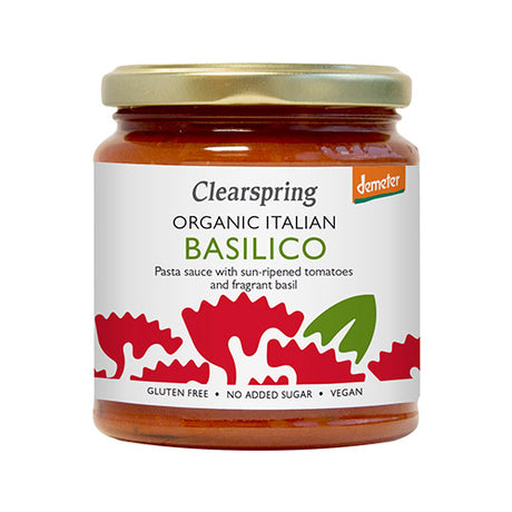 Pastasaus Basilikum Øko - Glutenfri fra Clearspring