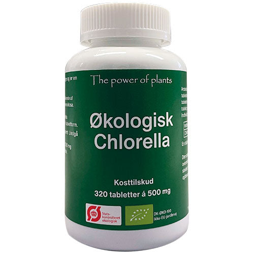 Chlorella 500 mg Øko fra The power of plants