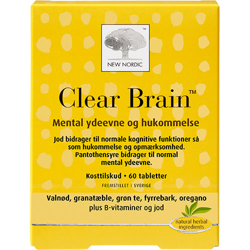New Nordic Clear Brain | 60 Tabl. fra New Nordic