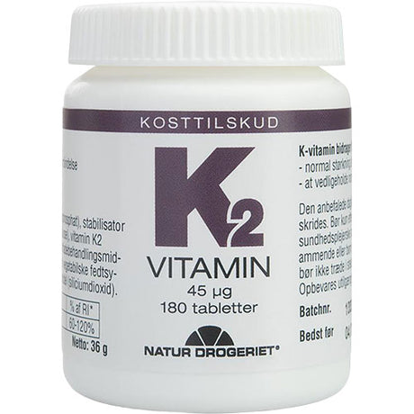 Natur-Drogeriet K2-vitamin | 180 Tabl. fra Natur-Drogeriet