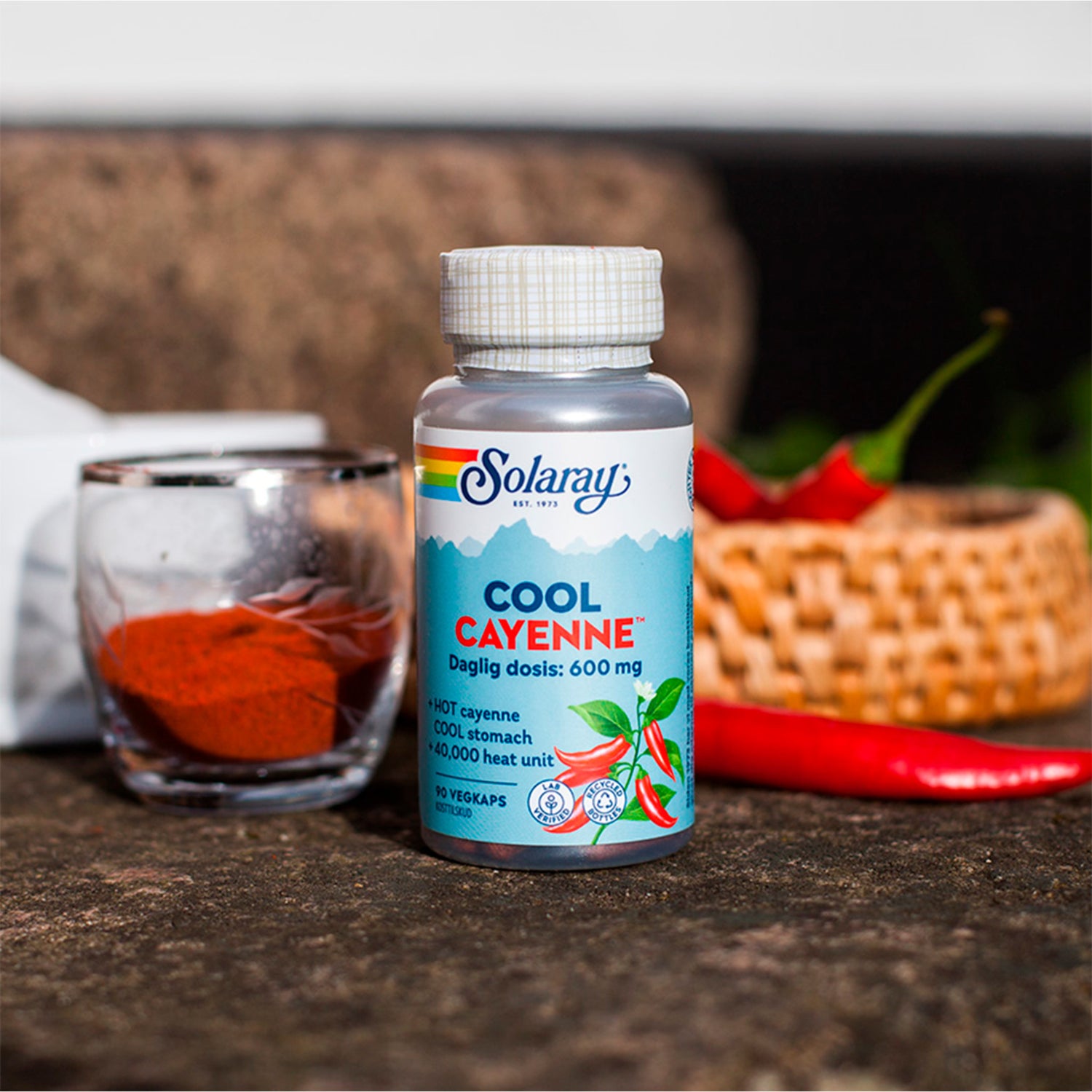 Solaray Cool Cayenne | 90 kapsler fra Solaray