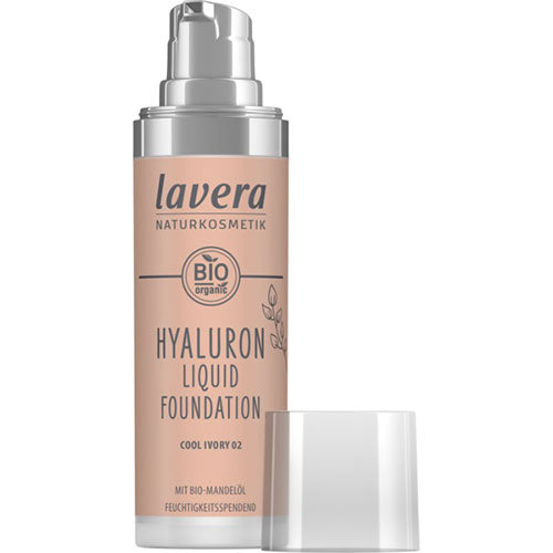 lavera Foundation Cool Ivory 02 Hyaluron Liquid | 30 ml fra lavera