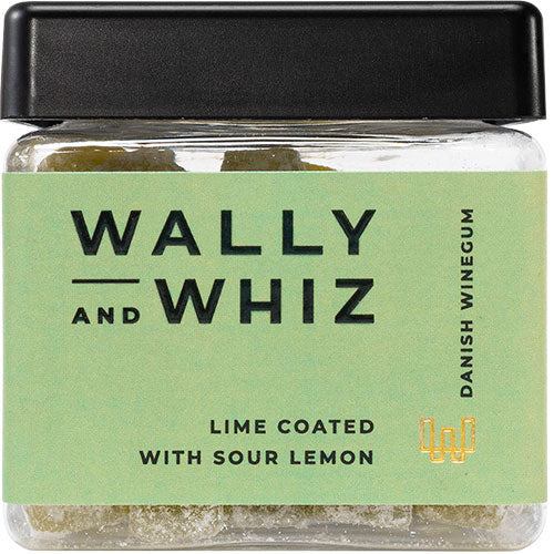 Wally and Whiz Vingummi Lime med Sur Sitron | 135 g