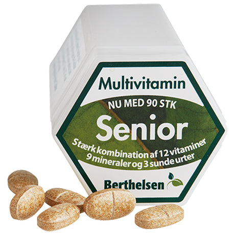 Berthelsen Senior Multivitamin | 90 Tabl. fra Berthelsen