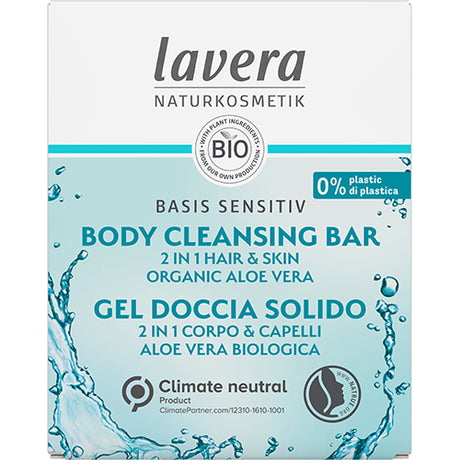 lavera Body Cleansing Bar 2in1 - Basis Sensitiv | 50 gr fra lavera