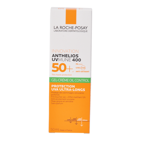 Anthelios Dry Touch Oil Control Gel Krem SPF50+ fra La Roche Posay