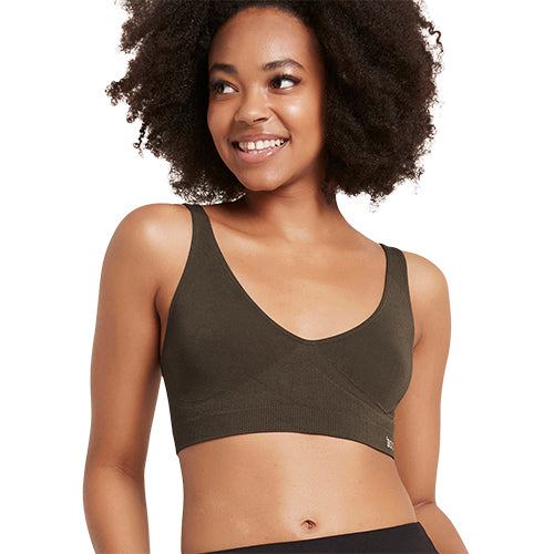 Boody Shaper Crop Bra Dark Olive | Str. Xs fra Boody