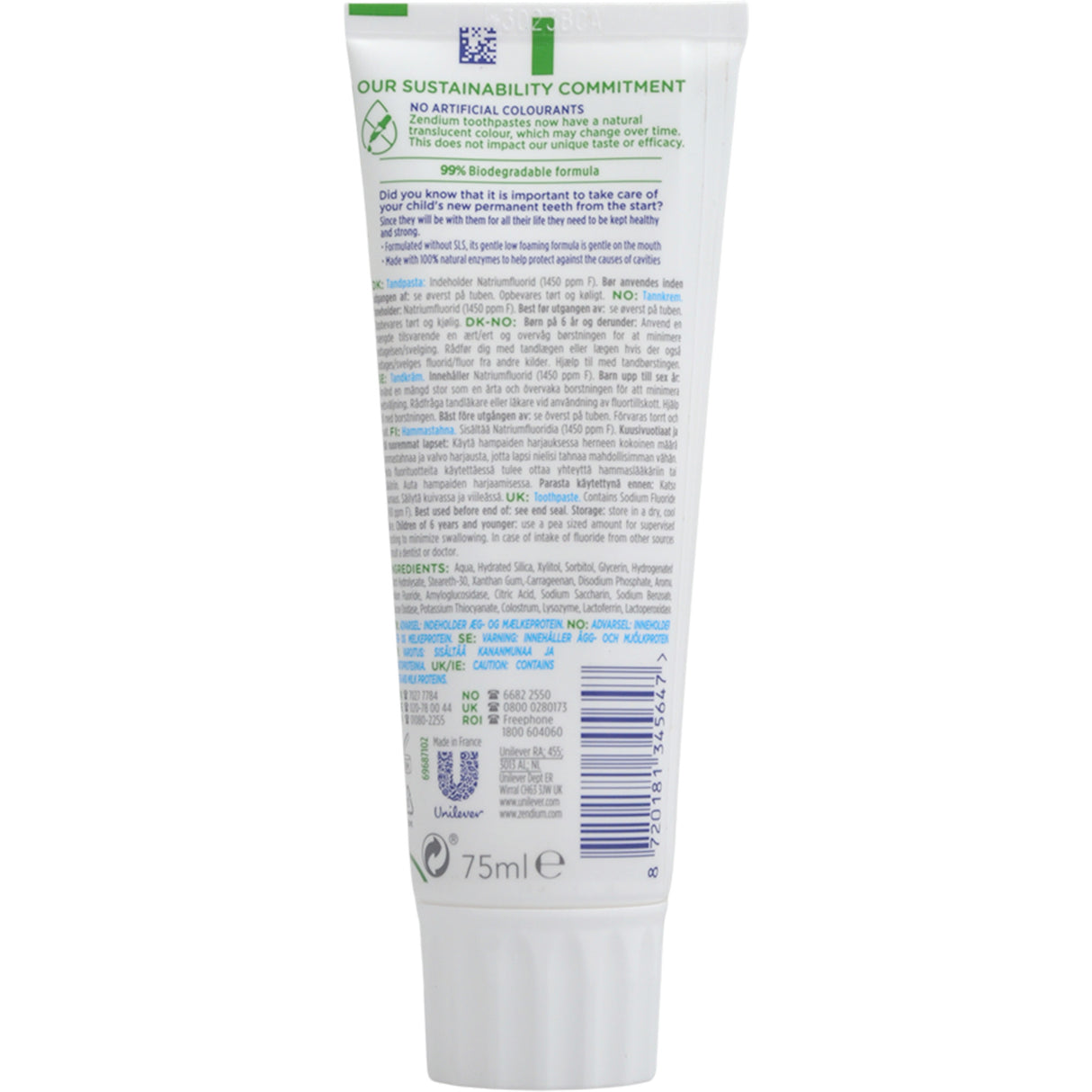 Tannkrem Junior 5+ fra Zendium