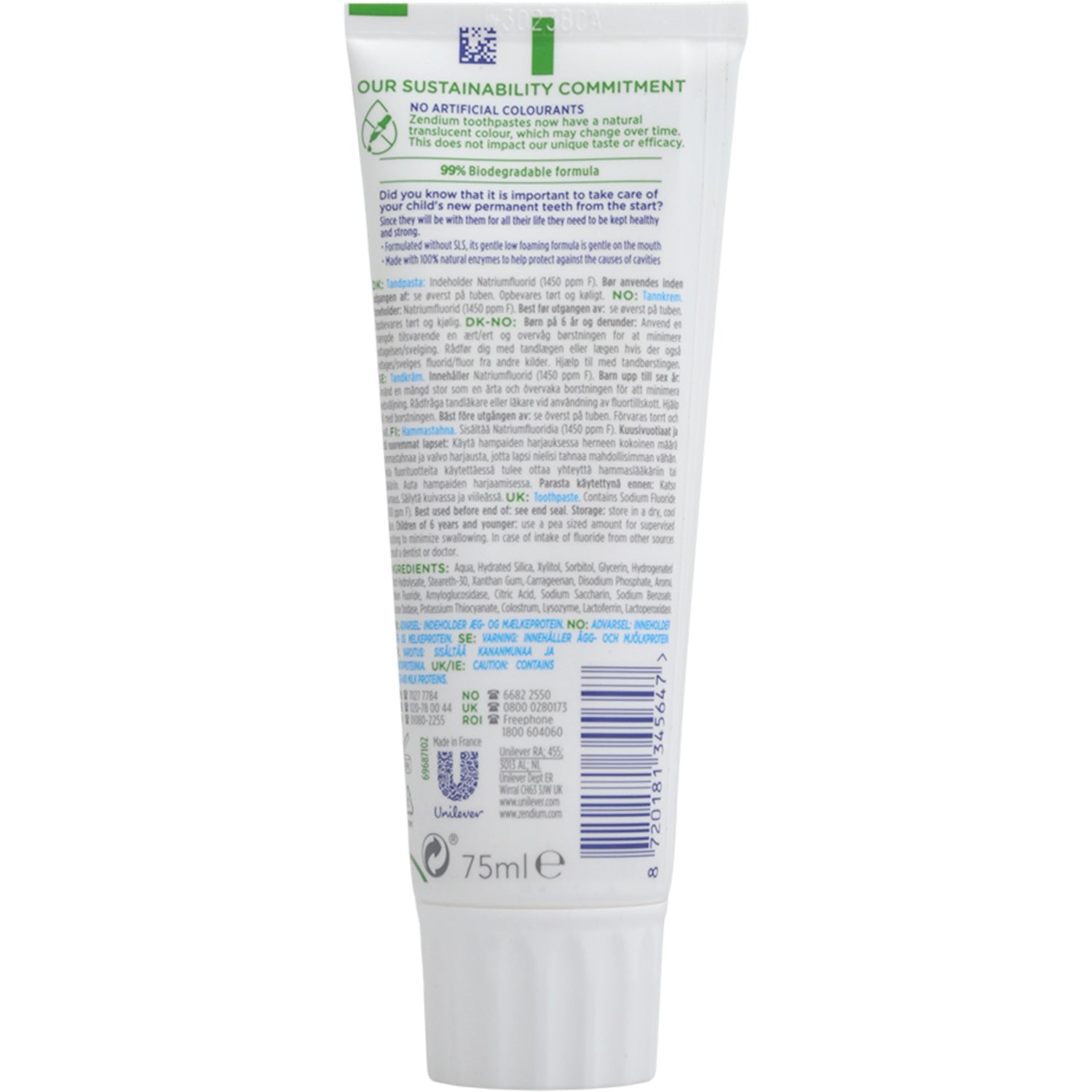 Tannkrem Junior 5+ fra Zendium