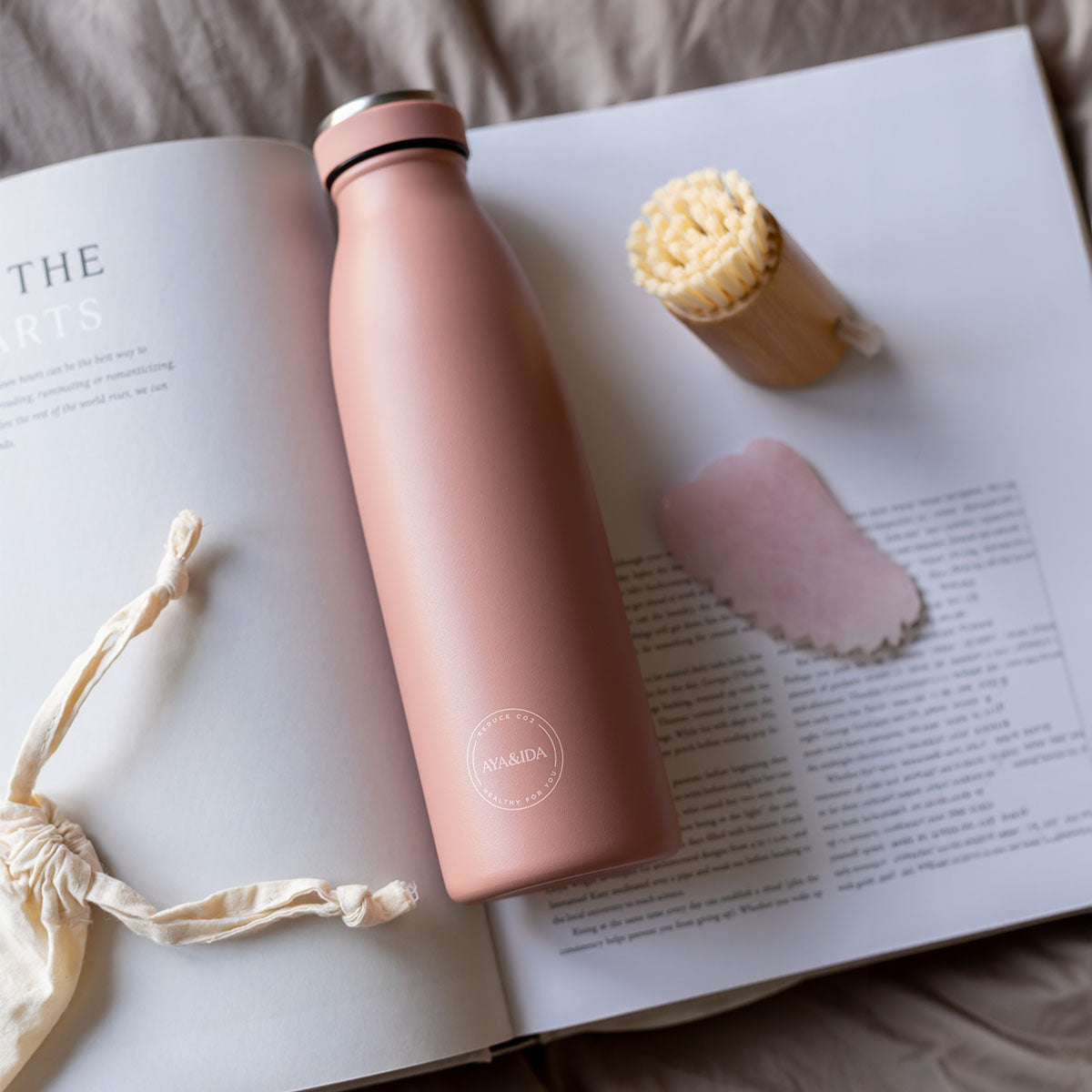 Termos Drikkeflaske Rustfritt Stål Aske Rose fra AYA&IDA