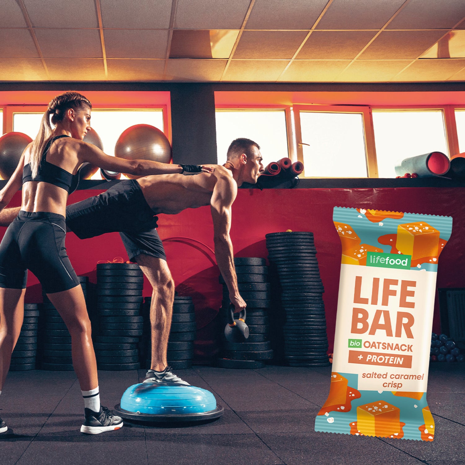 Glutenfri Havrebar Protein Salted Caramel Crisp Øko fra Lifefood
