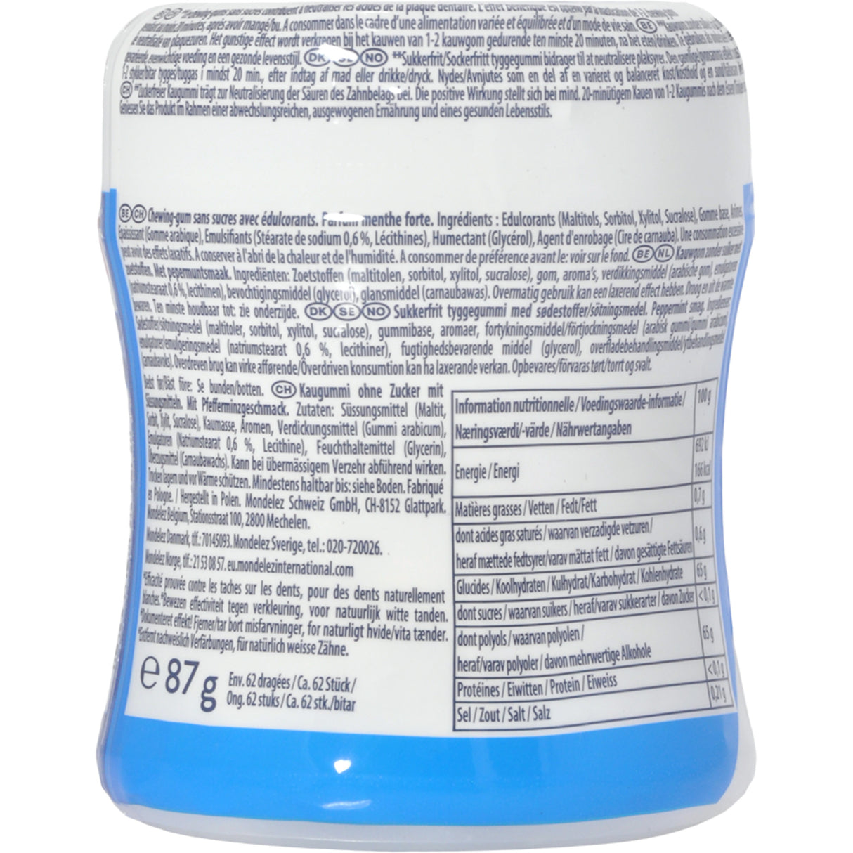 V6 White Cool Mint Tyggegummi fra V6 Dental