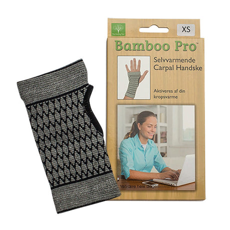Bamboo Pro Carpal Handske | Str. Xs fra Bamboo Pro