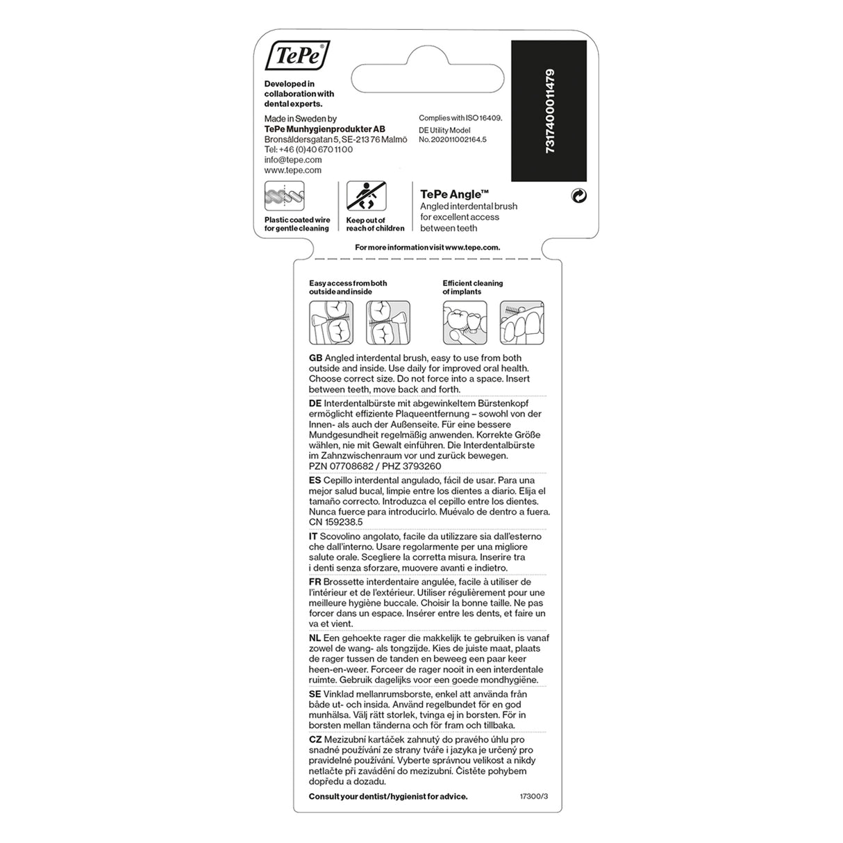 Angle Vinklet Mellemromsbørste fra TePe