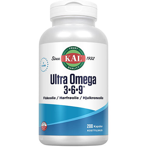 Kal Ultra Omega 3-6-9 | 200 kapsler fra Kal