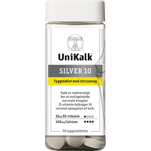 Unikalk Silver Tygge tabletter | 90 tabletter fra Unikalk