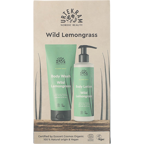 Gaveeske Wild Lemongrass Body Lotion & Body Wash fra Urtekram
