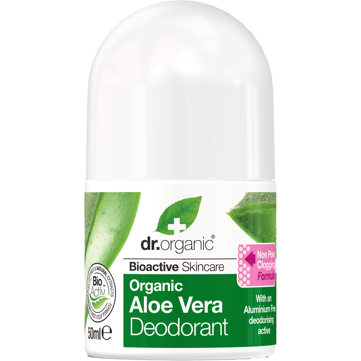 Dr. Organic Deo Roll-On Aloe Vera Sensitive | 50 ml fra Dr. Organic