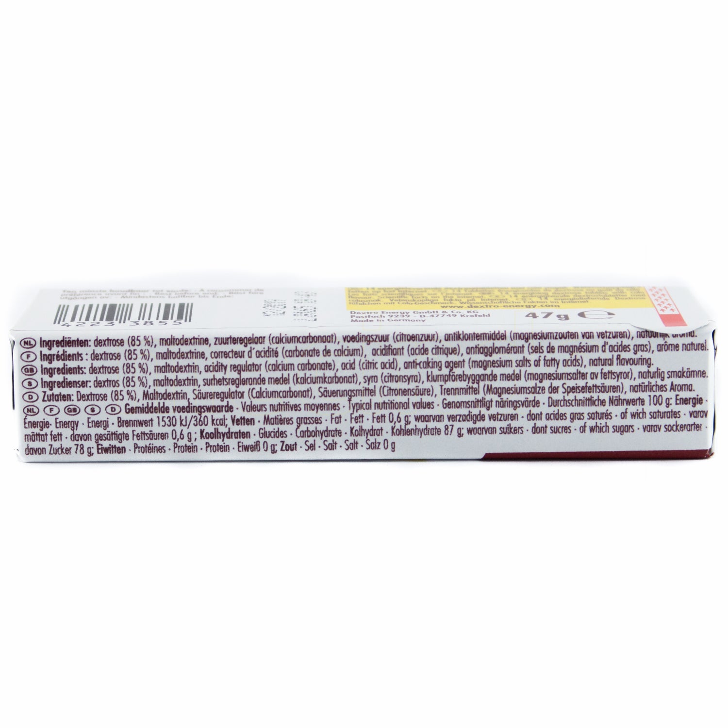 Druesukker Energy Cola fra Dextro