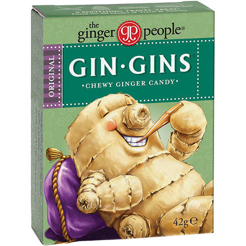 The Ginger People Ginger Chews (Gin Gins®) Original Travel Pack | 42 g fra The Ginger People
