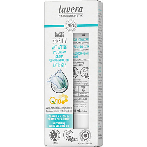 Øjencreme Q10 Anti-Age Basis sensitiv fra lavera