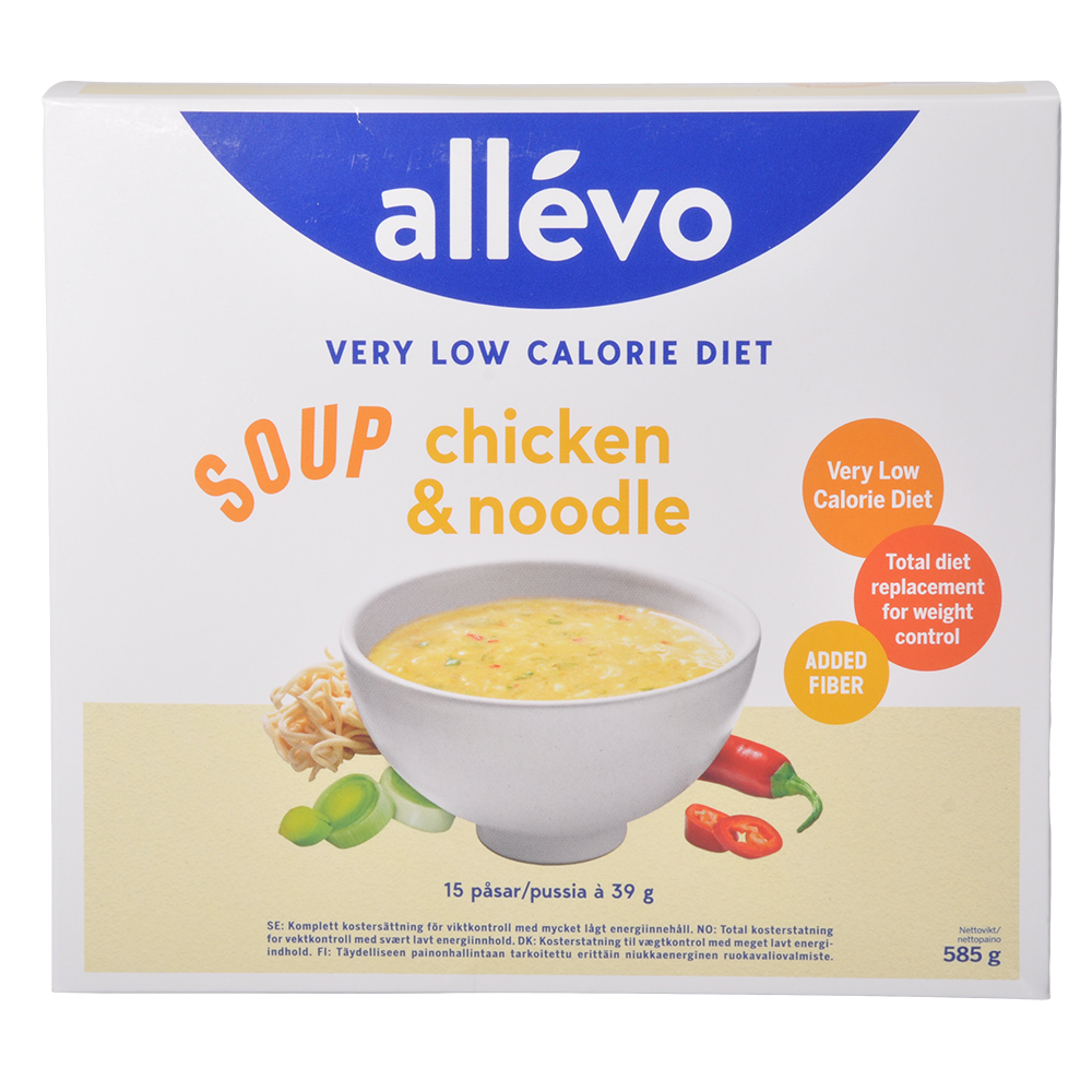 Allévo Suppe Nudler/Kylling VLCD fra Allevo