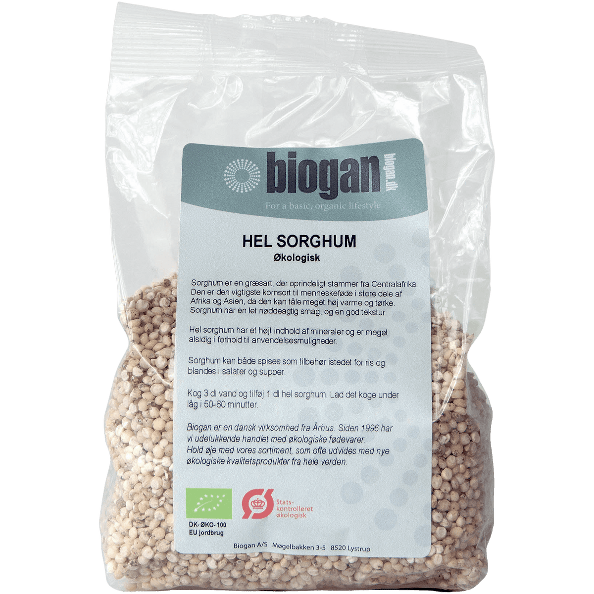 Biogan Sorghum Hel Økologisk - Glutenfri | 500 g