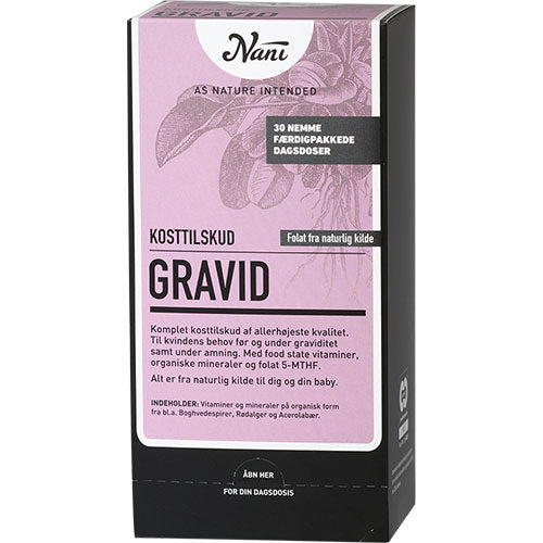 Nani Gravid Kosttilskudd | 30 Breve fra Nani
