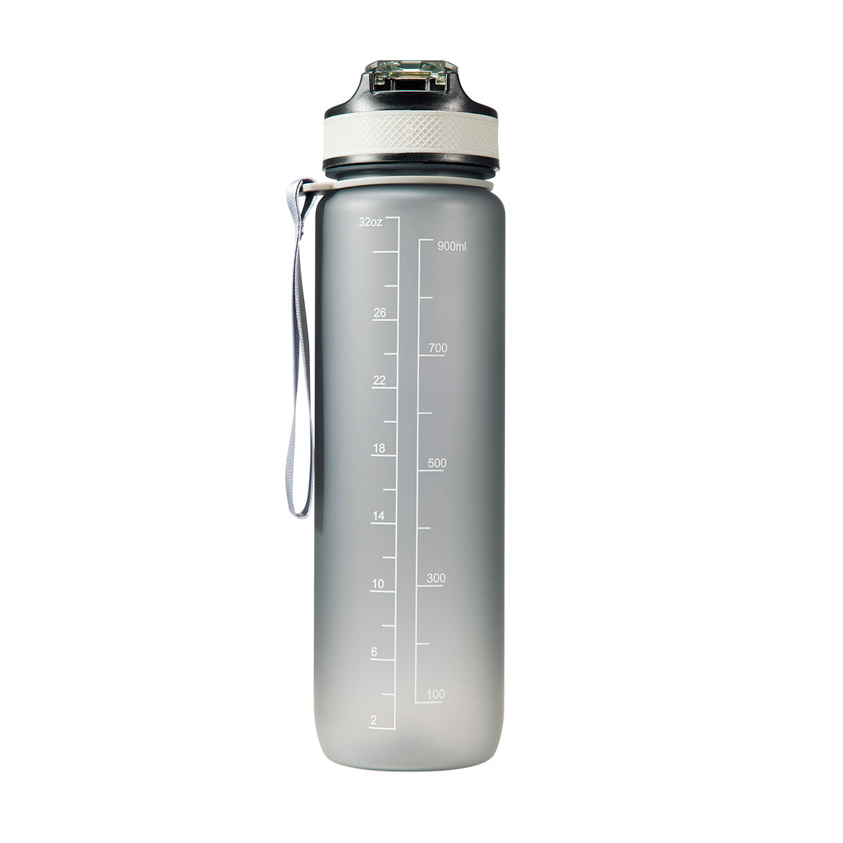 Motivasjons flaske 1 Liter Svart fra Motivational Bottle