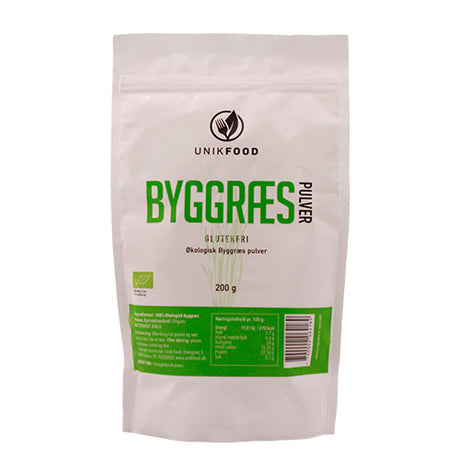 Byggress Pulver Økologisk fra Unikfood