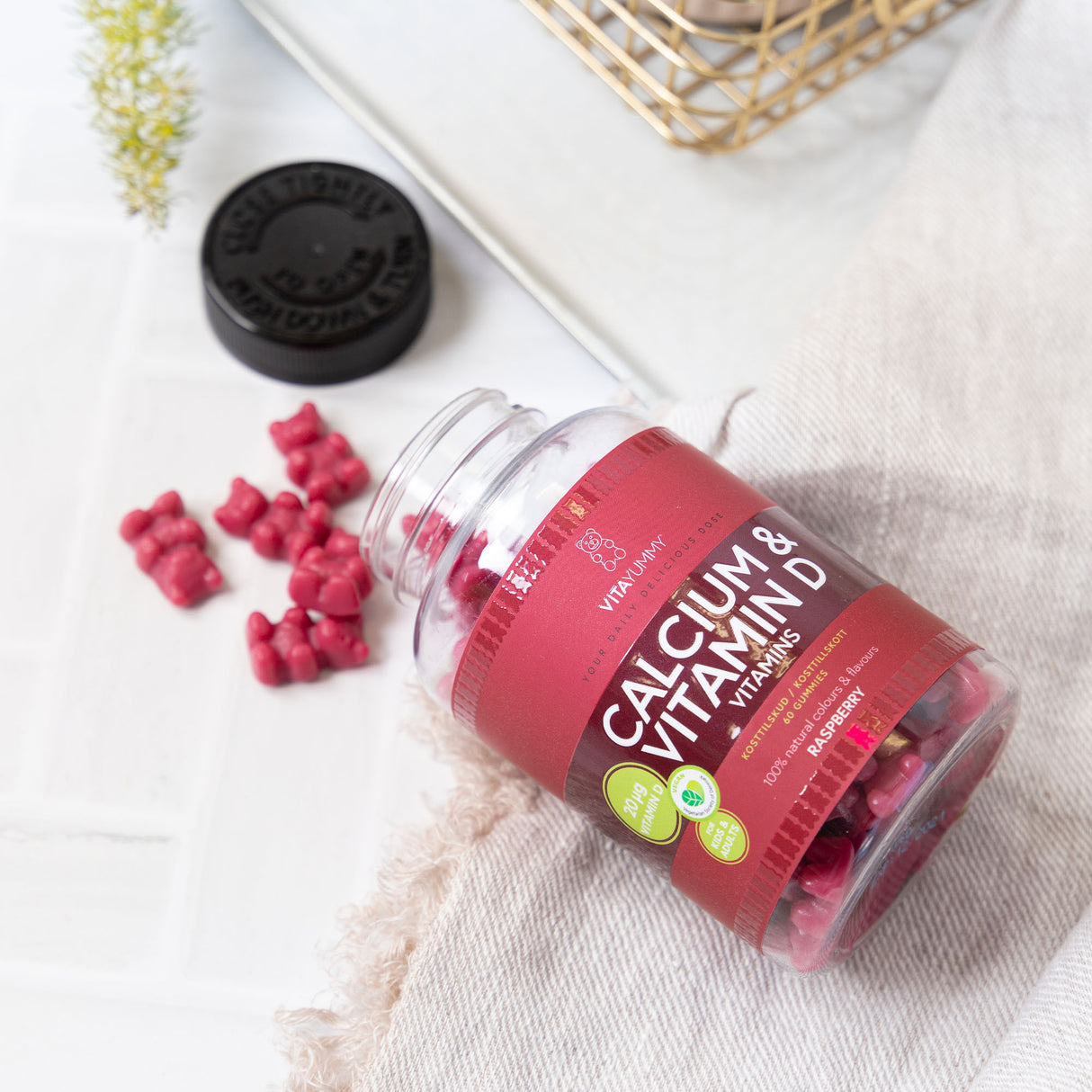 VitaYummy Calcium + Vitamin D | 60 vingummi fra VitaYummy