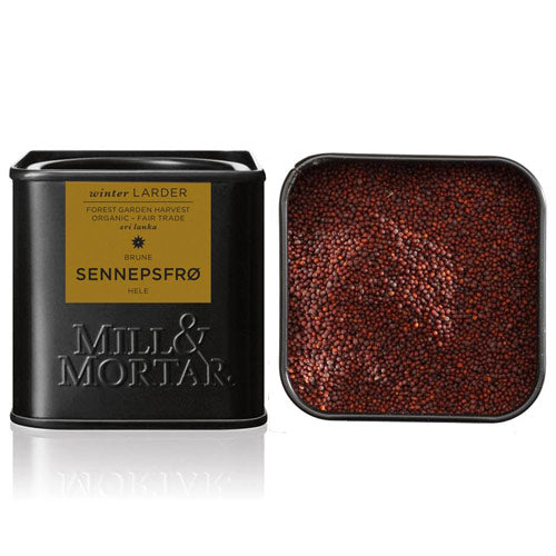 Mill % Mortar Sennepsfrø Hele Brune Øko fra Mill & Mortar