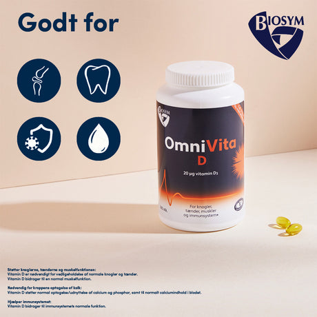 Biosym Omnivita D | 360 kapsler fra Biosym