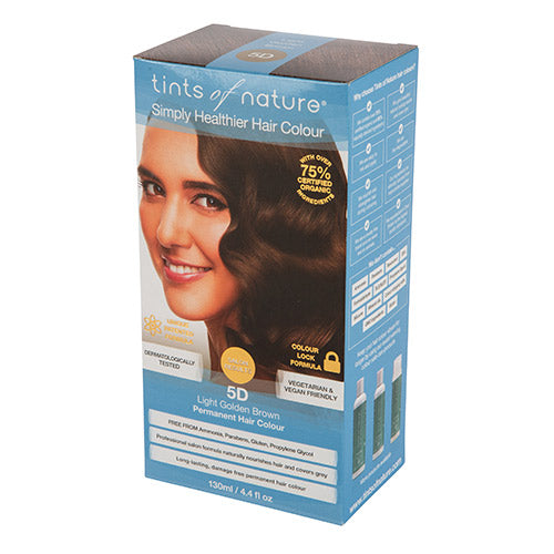Lys Gylden Brun Permanent Hårfarge 5D fra Tints of nature