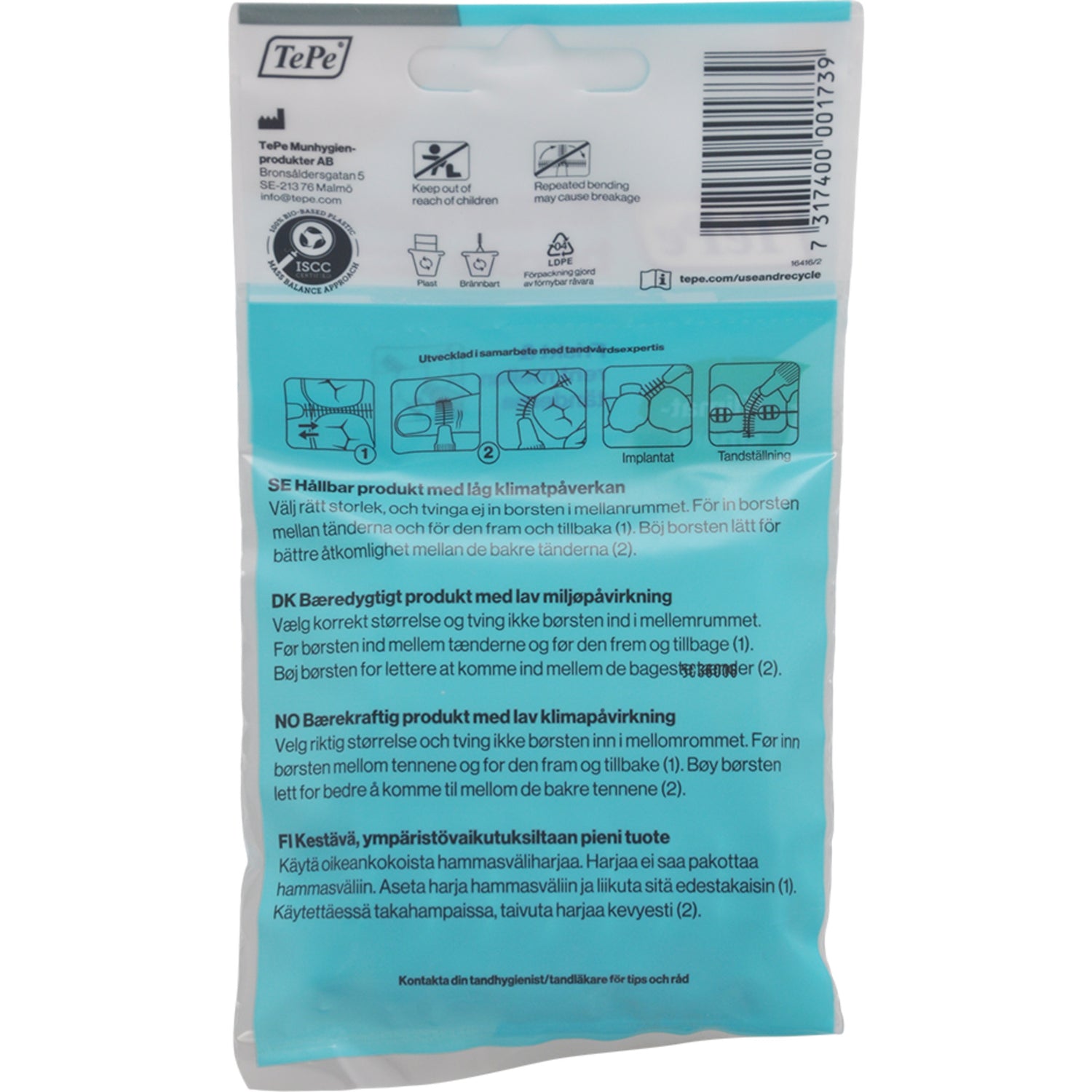 Mellomromsbørste Original 1,3 mm Grå fra TePe