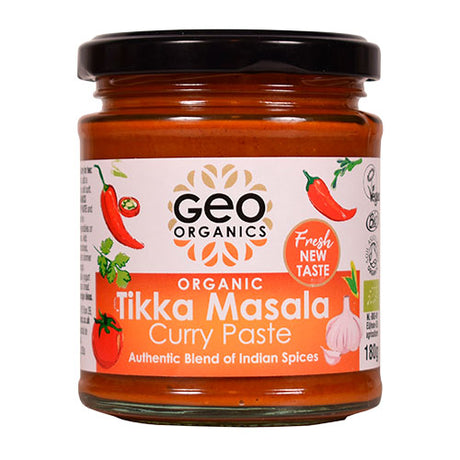 Karry paste tikki masala glutenfri Ø fra Geo ORGANIC