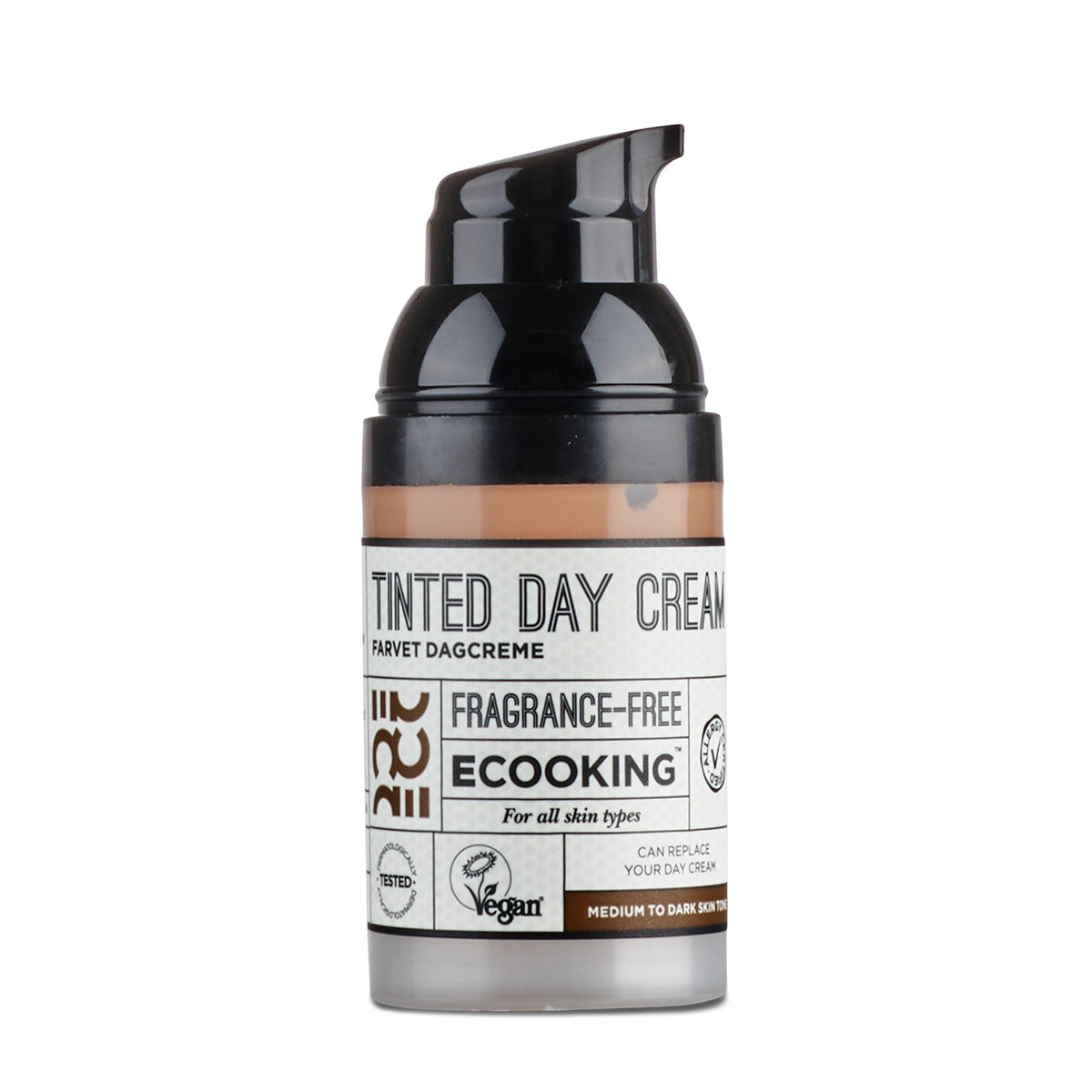 Ecooking Tinted Day Cream - Medium/dark | 30 ml fra Ecooking