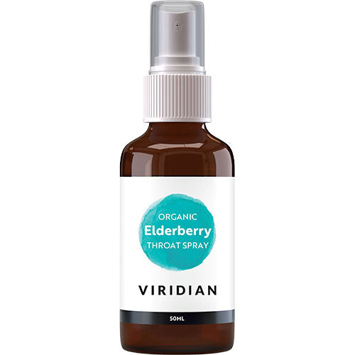 Elderberry Throat Spray (halsspray) Øko fra Viridian Nutrition